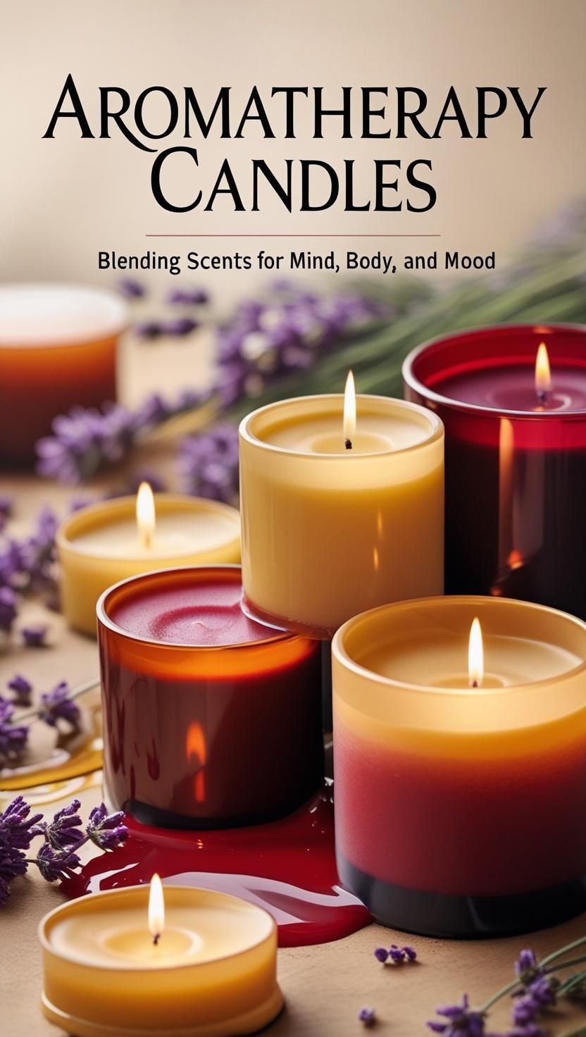 شموع علاجية طبيعية تساعد على الاسترخاء وتحسين المزاج.