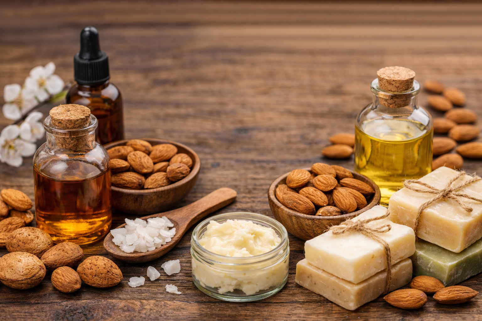 زيت اللوز الحلو المستخدم في صناعة الصابون الطبيعي